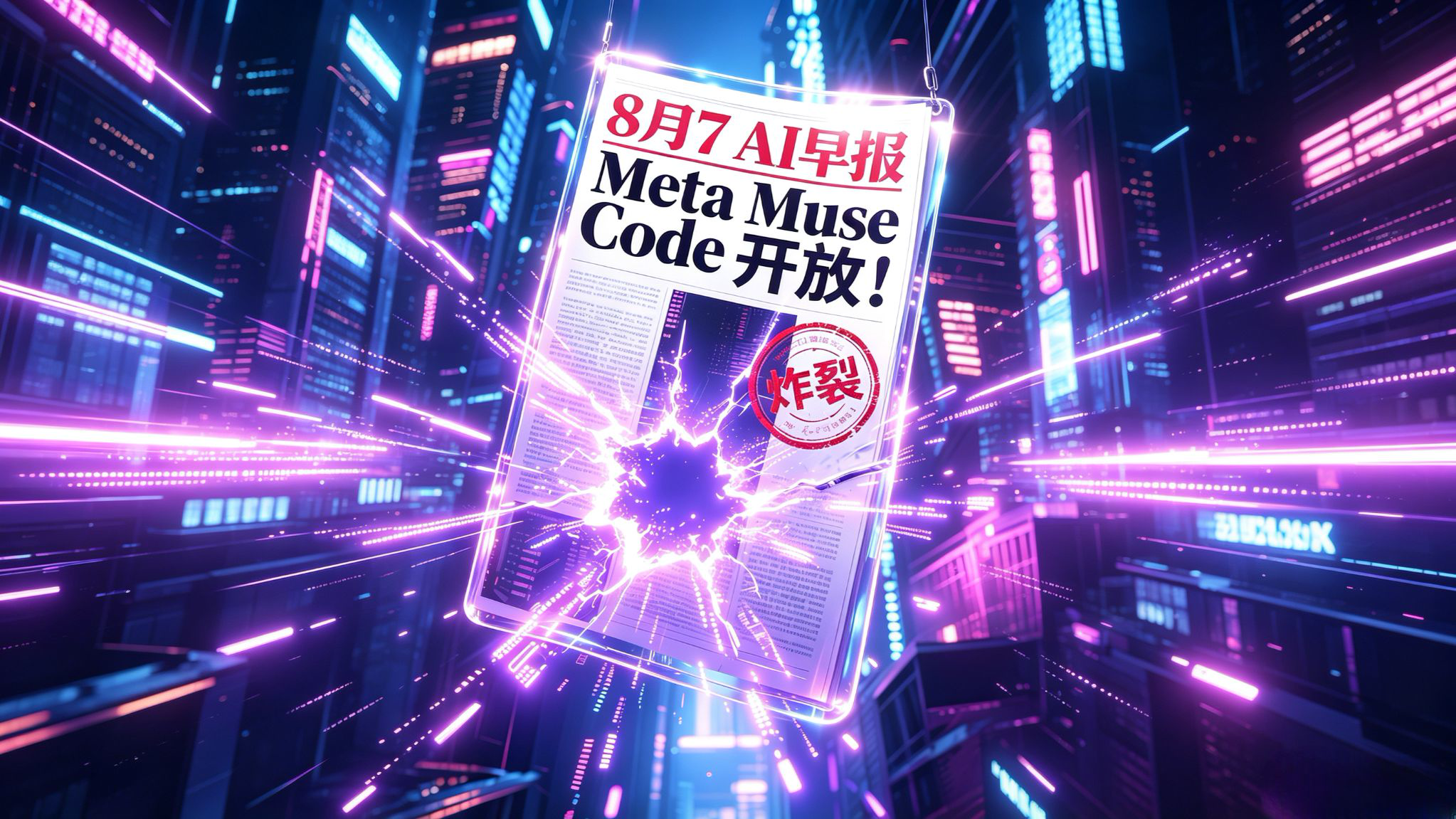8月7日 AI早报!Qwen3.8-Max 登顶 Agent 榜单!