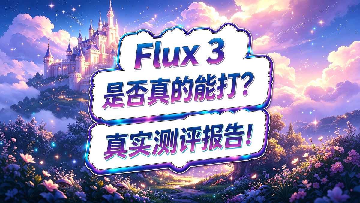 Flux 3 模型测评报告!真的能打吗?