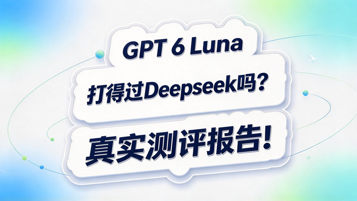 GPT 6 Luna测评报告!打得过Deepseek吗?