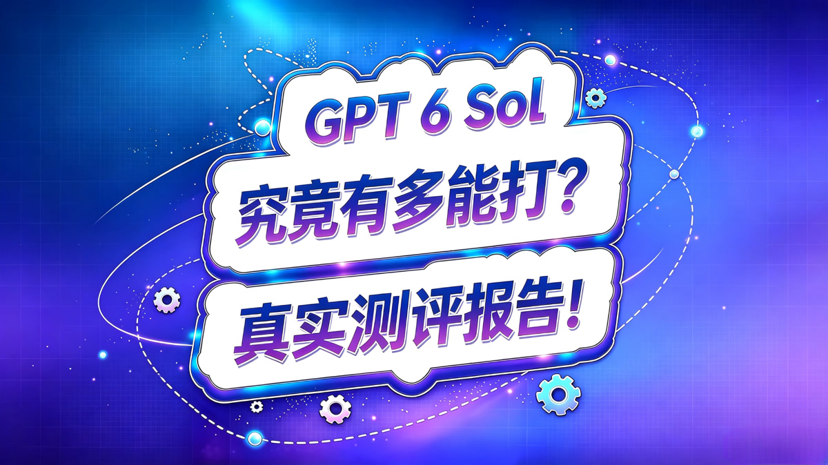 GPT 6 Sol 测评报告!究竟有都能打?
