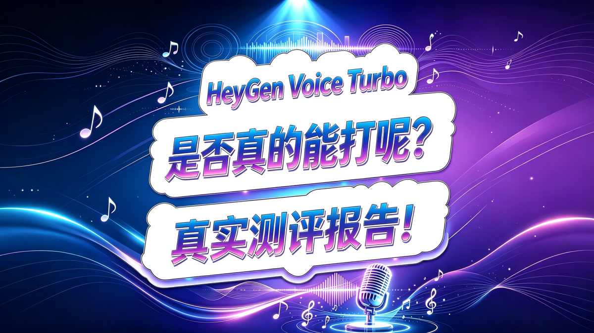 Heygen Voice Turbo 语音克隆和AI配音模型测评报告!