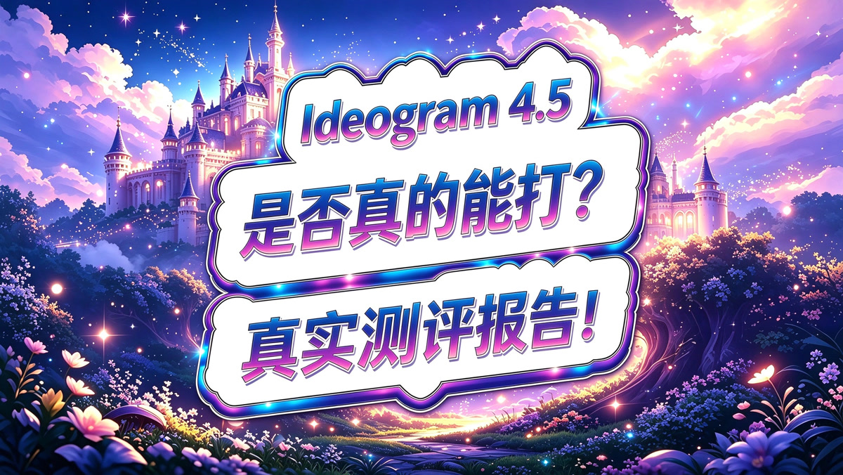 Ideogram 4.5 测评报告!是否真的能打?