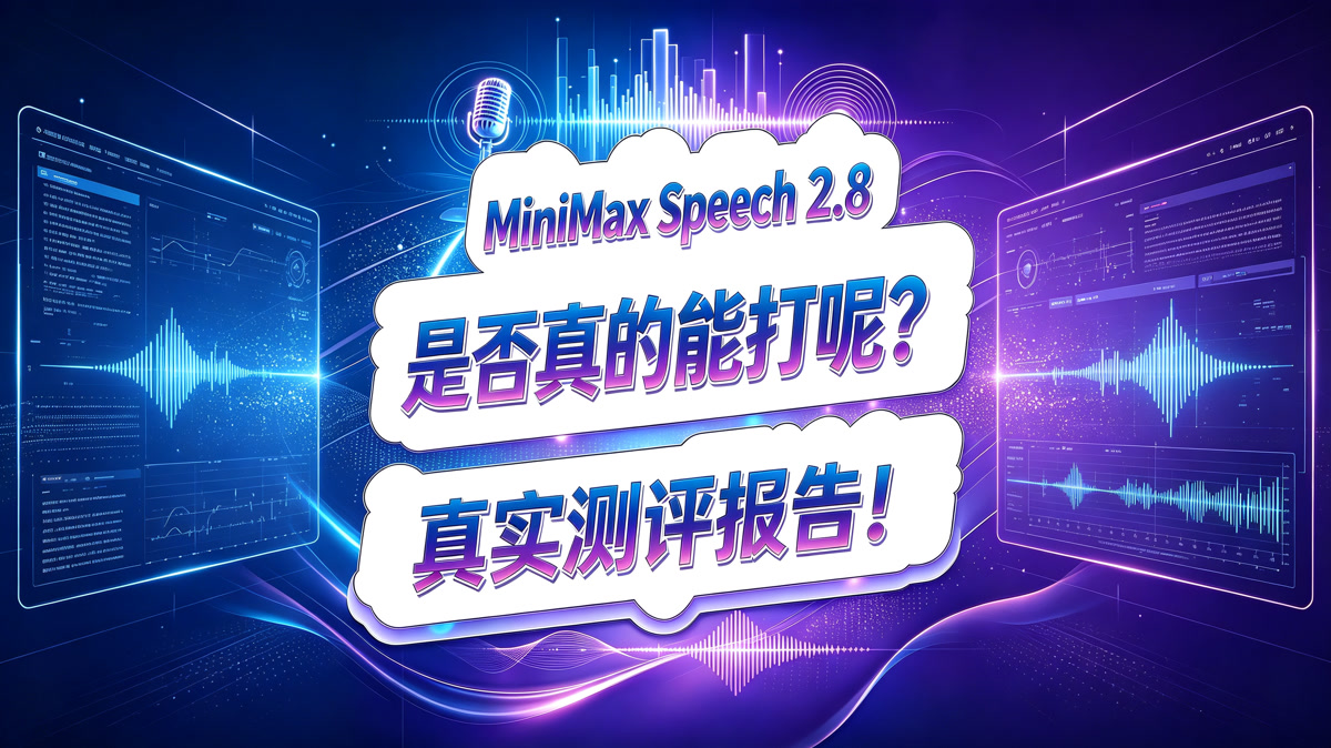 Minimax Speech-2.8 语音生成模型测评报告!