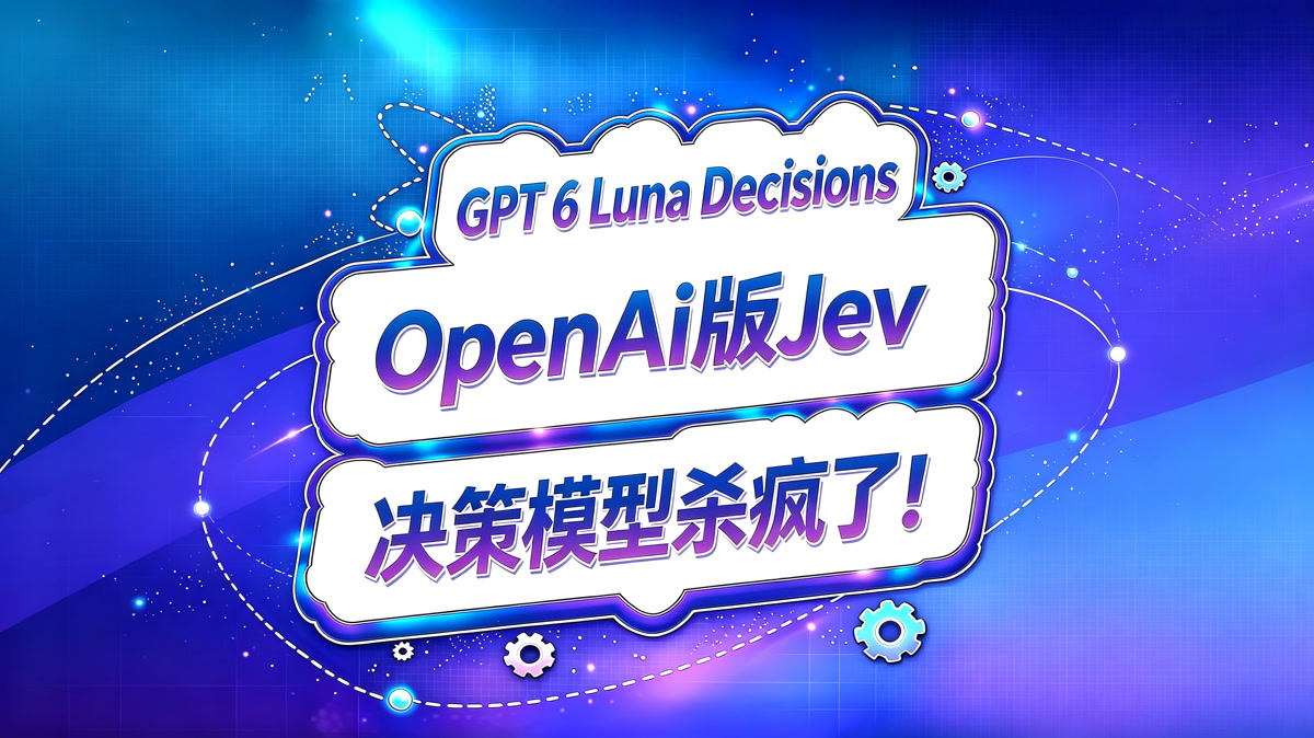 GPT-6-Luna-Decisions!OpenAI版Jev决策模型!