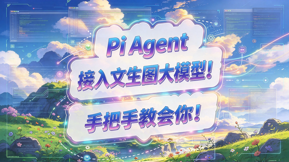 Pi Agent!如何接入文生图AI模型?