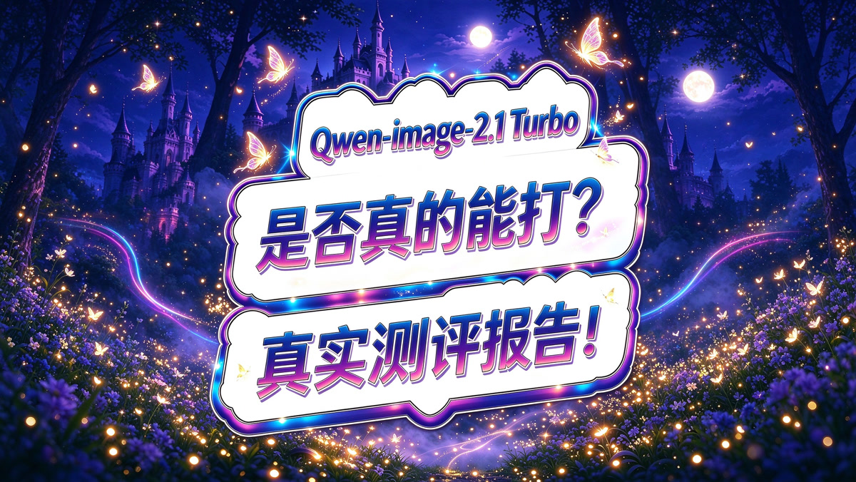 Qwen Image 2.1 Turbo 测评!真的能打吗?